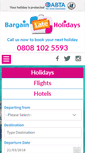 Mobile Screenshot of bargainlateholidays.com